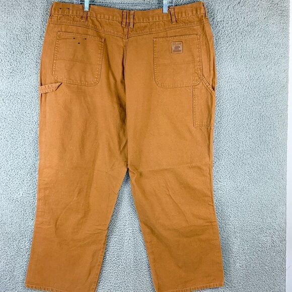 Bear River Carpenter Pants Mens 46 Brown Double Knee Workwear Outdoor Camp 44x30 - Picture 5 of 16